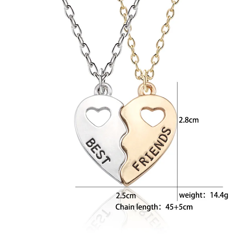 FaithHeart Collana Donna Amicizia Ciondolo Yin e Yang Yinyang Gatto Cuore Coppie Best Friend BFF Amuleto Collana Puzzle Albero della Vita in Acciaio Inossibile con Confezione Regalo