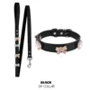 Collar de correa negro