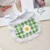Green checkered flowers