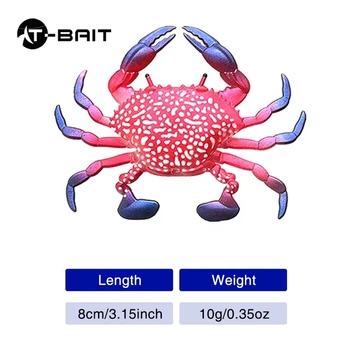 Bionic Soft Crab Bait Freshwater Saltwater 8Cm/10G Floating Stream Fishing Lures Artificial Seabass Wobbler Isca – Soft Lure – view 3