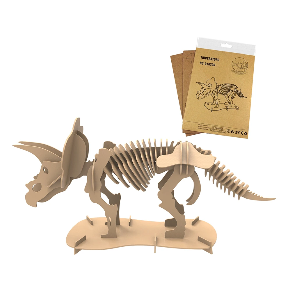 Corrugated Cardboard DIY Assembly 3D Flying Pterosaurs Model for Children