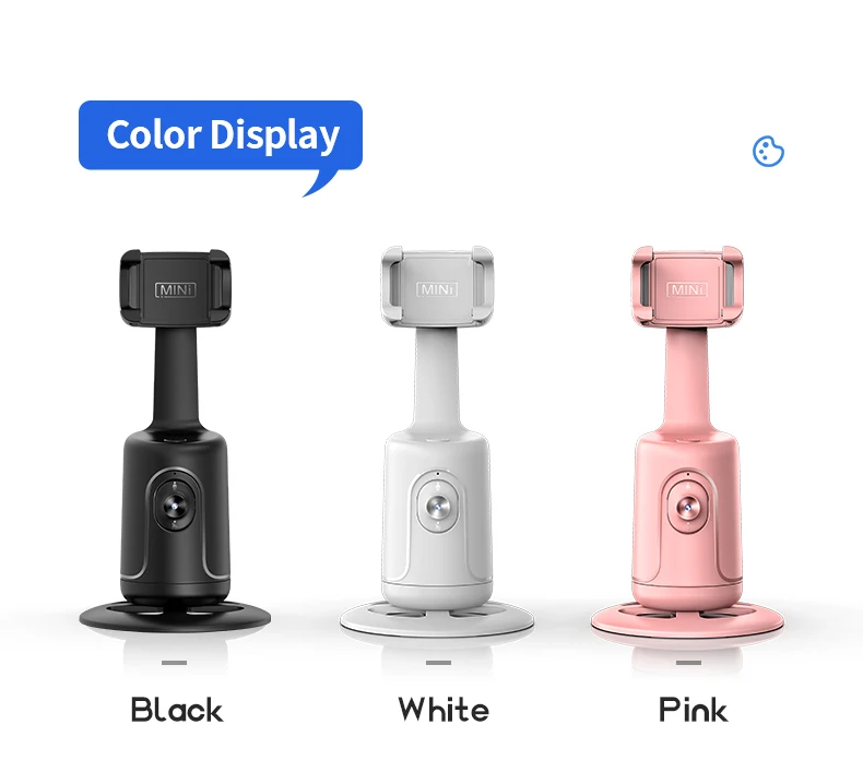 Auto Tracking Phone Holder - 360° Rotation Face Tracking Camera for ...