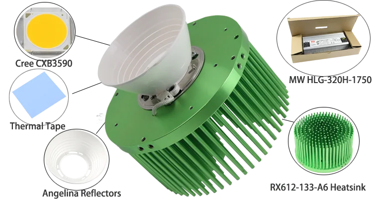 Pioneer 50W High Power Led Light Heatsink Die 220V IP65 Grow Lights Pcb Board Round Heatsink Cast Aluminum 14000 Rohs Aluminum
