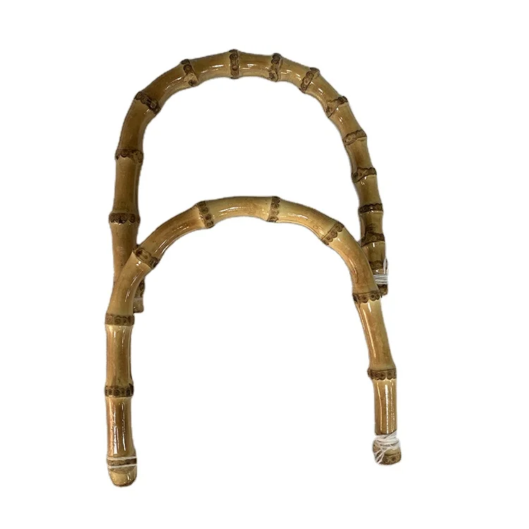 high-quality Handmade bamboo handles bag shoulder bamboo handles for handbags