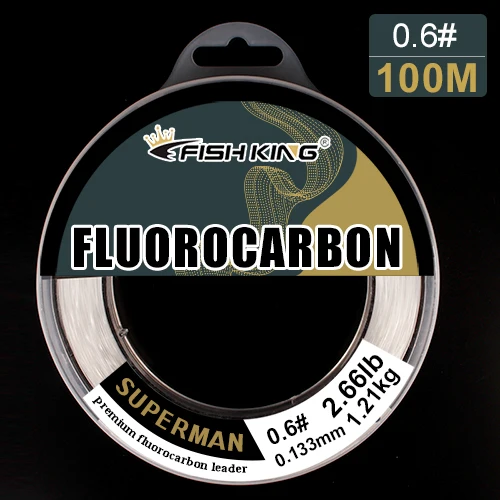 Ftk 100m High Quality Fishing Fluorocarbon Line Monofilament Leader