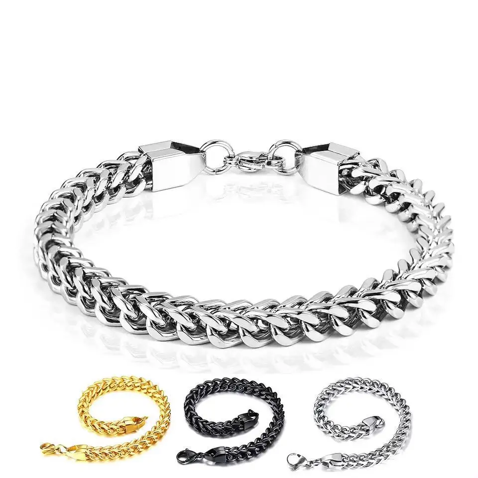 Wholesale 18K Gold Plated Saint Stainless Steel Chain 