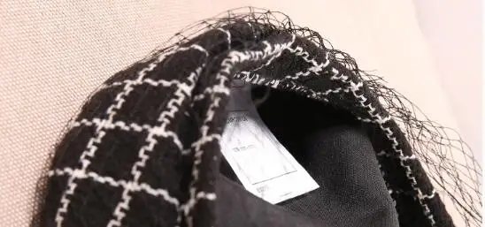 Шляпка с вуалью женская винтажный берет в стиле ретро французский японский Европейский черный белый