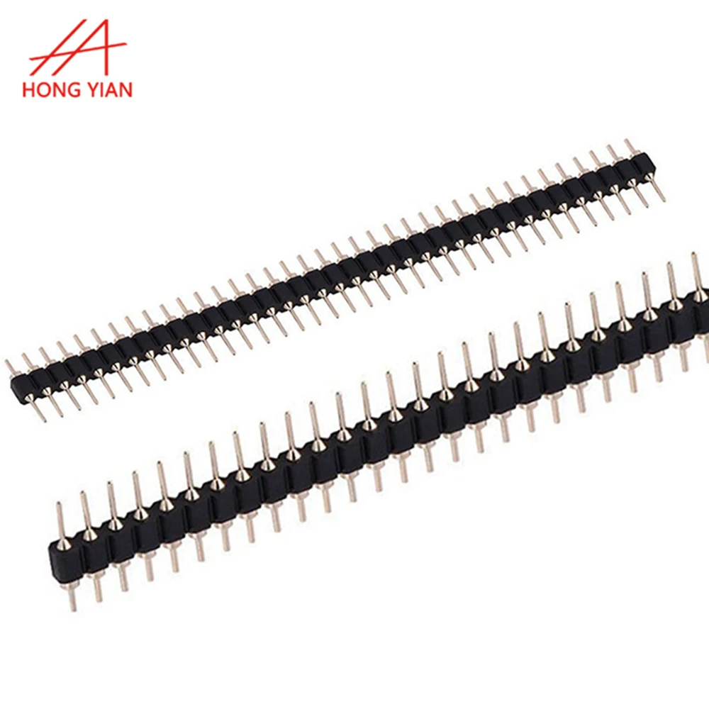 Customized 2.0mm/2.54mm Machined Round Pin Header Straight Single Dual