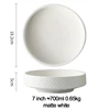 Bol de 7 pouces blanc mat