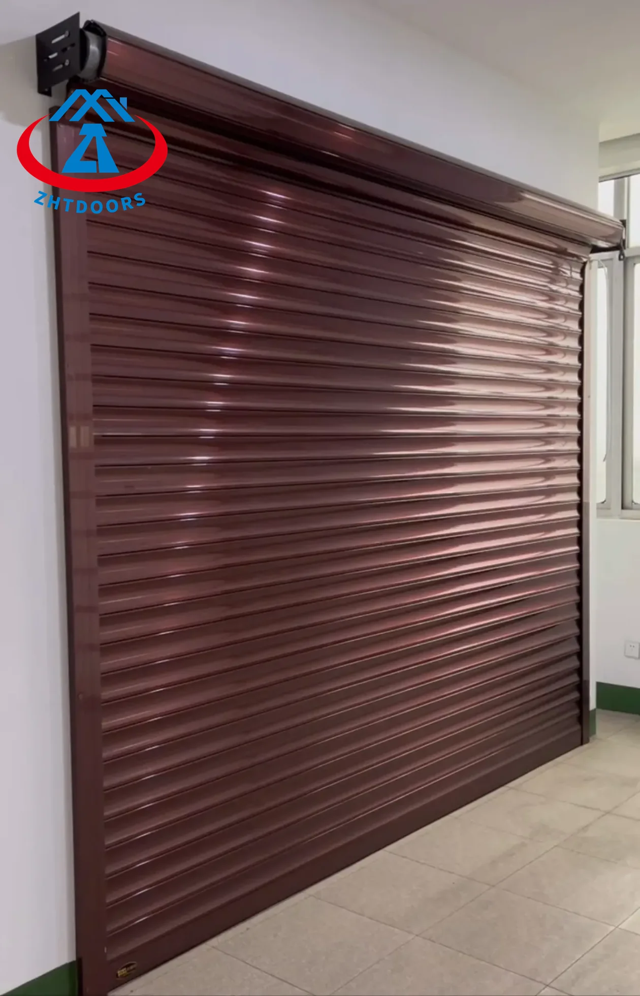 ZHTDOORS Portable Automatic Standard Roller Shutter Door Gates Vertical