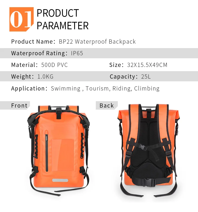 New design Waterproof Backpack Dry Bag Waterproof durable Rolling backpack,Laptop Backpack Waterproof Outdoor