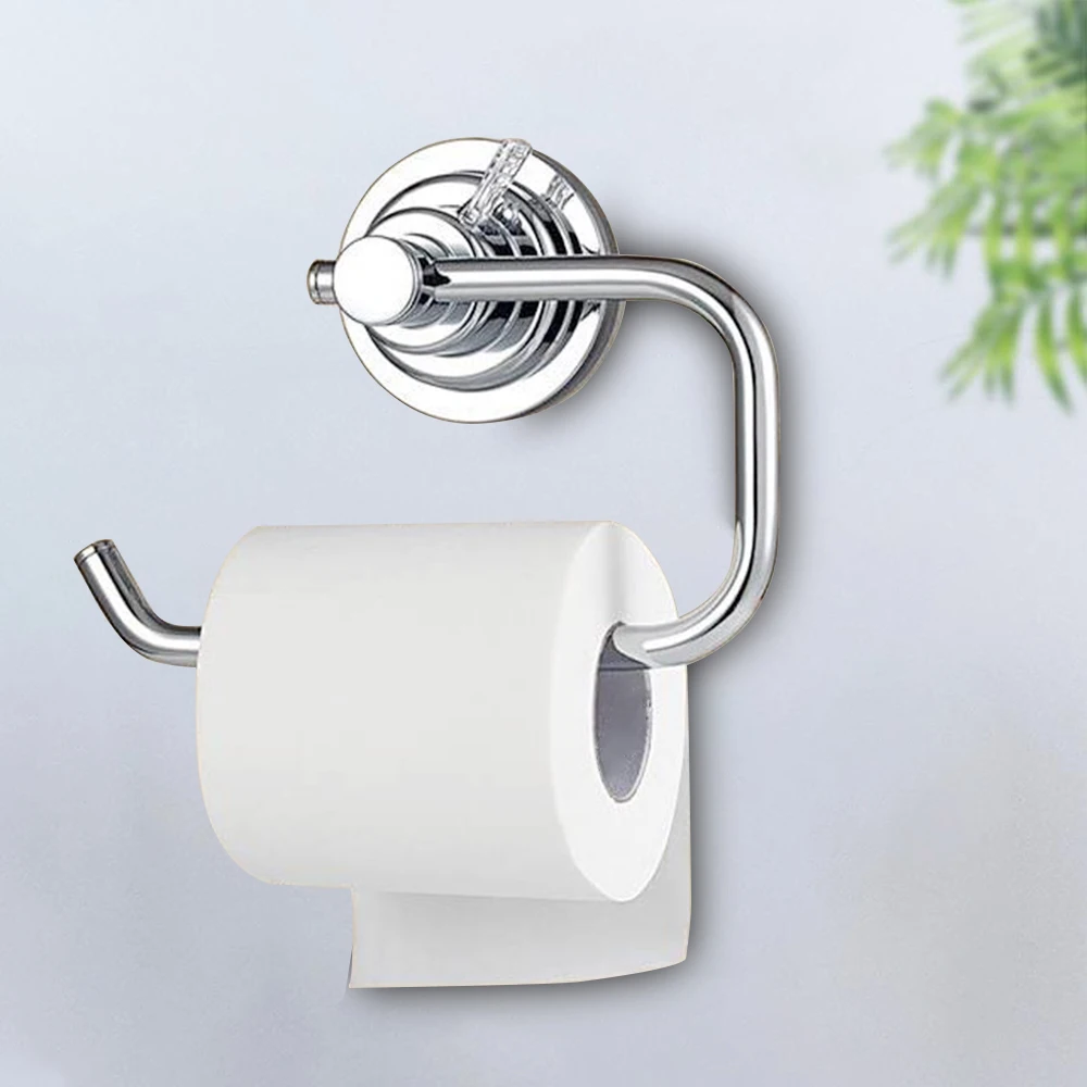 Toilet Roll Suction Cup Paper Towel Holder Wire Suction Toilet