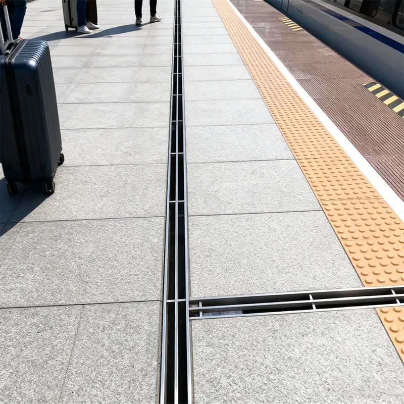 High-speed railway drainage ditch