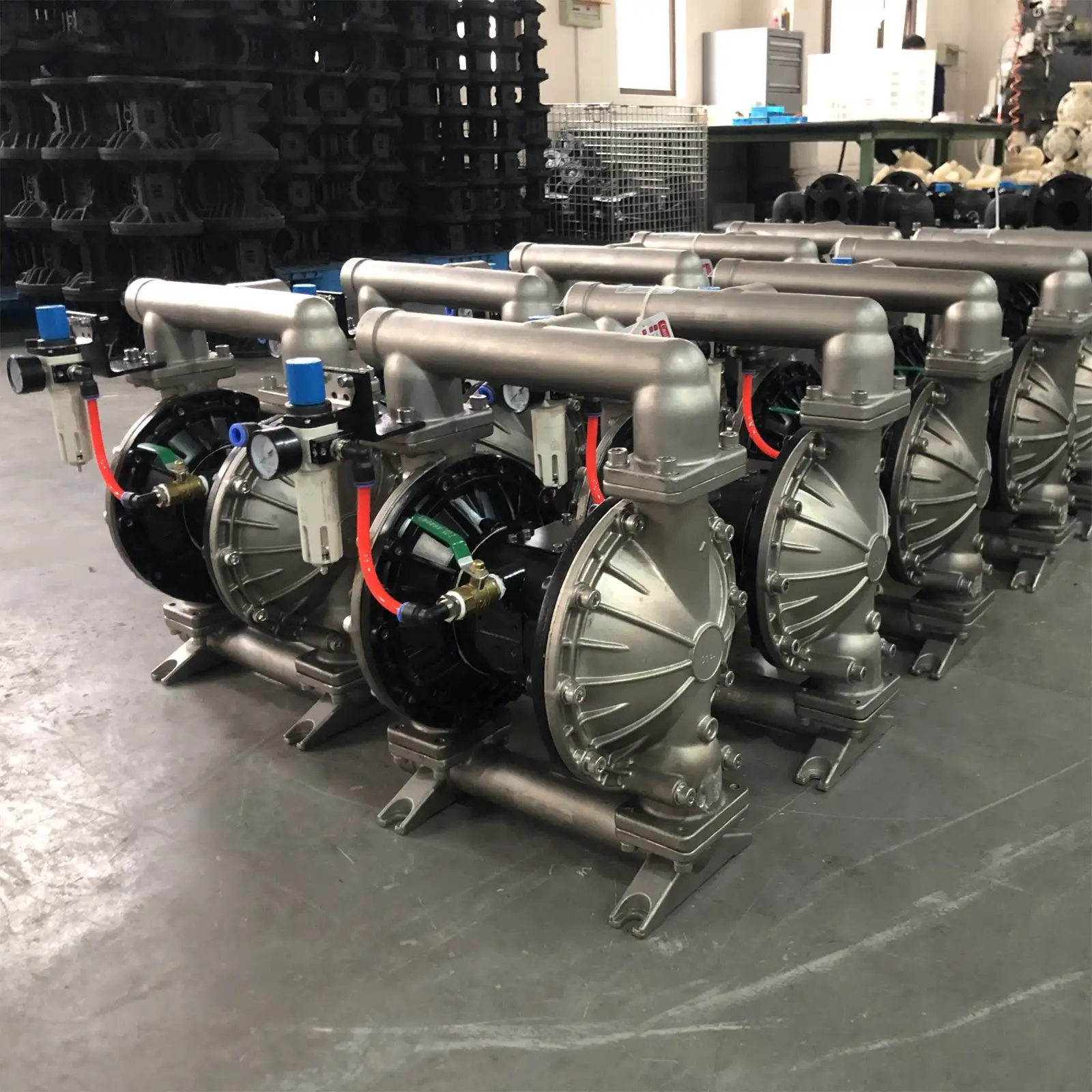 Compressed air Drive Operated Dry Powder Sand Starch Transfer Delivery Diaphragm Pump
