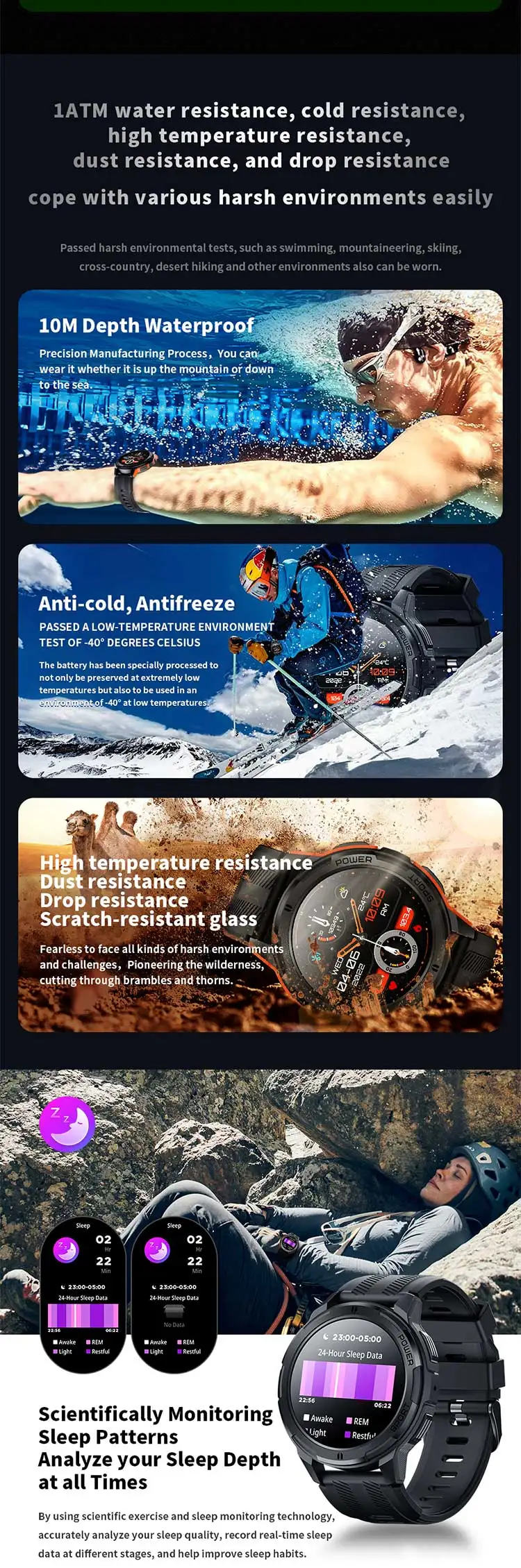 C25 Relojes Smartwatch 1.43Inch AMOLED 10M Waterproof Heart Rate Monitoring Outdoor Smart Watch 2025