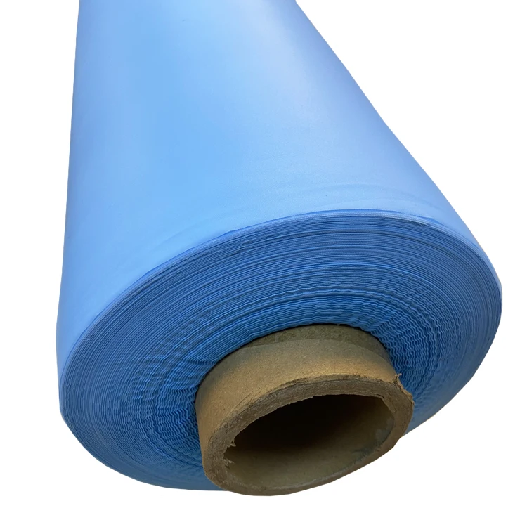 factory price eco-friendly disposable  fabric material isolated gown waterproof PEVA CPE film