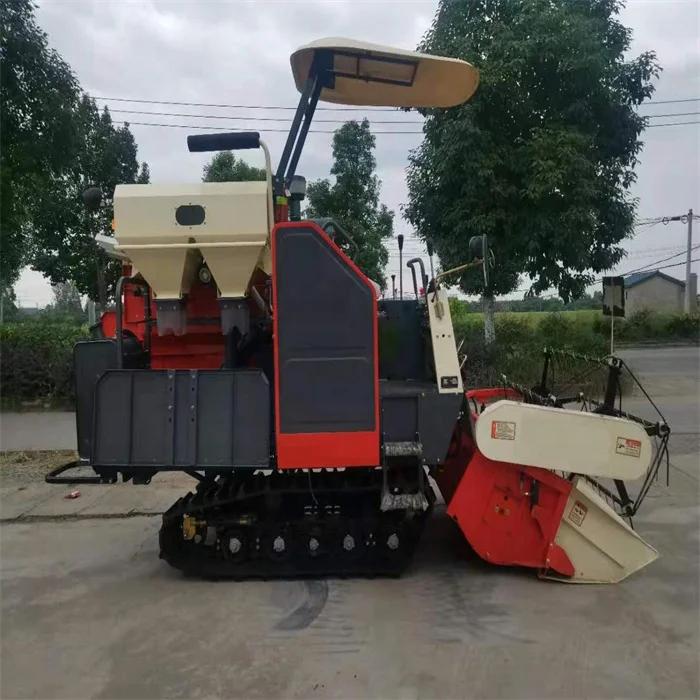 Factory Price 1500mm Cutter Smallest  Longitudinal Mini Rice Combine Harvester for Hill Plot