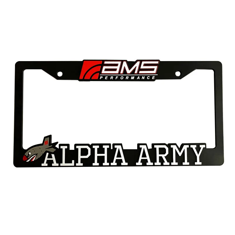 High Quality Custom Design Car License Plate Frames Wholesale Number