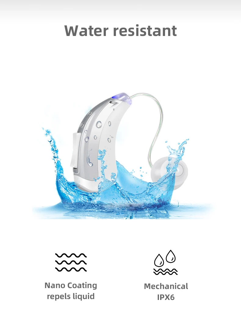 Jinghao Otc Smart App Mini Bte Hearing Aids Sale Manufacturer Price