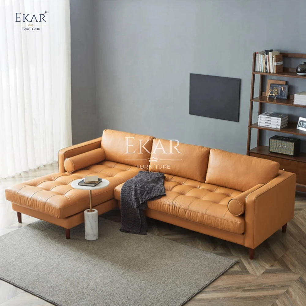 product new design ekar luxury oiled leather living room sofa-66