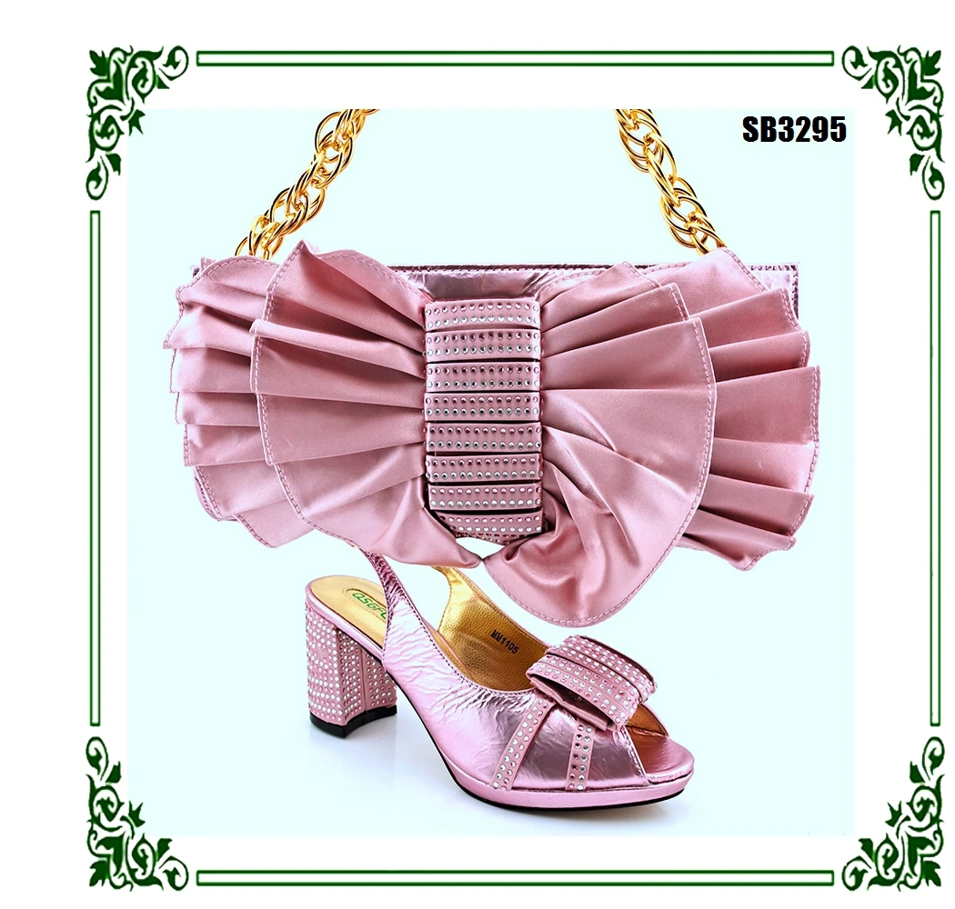 Source 2021 Matching Italian Shoes And Bag Set For Party on m