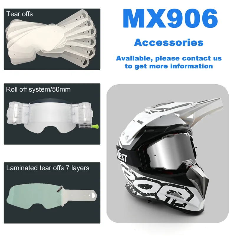 Easy Change Lens Motocross Mx Goggles With Tear Offs Film Exchangeable