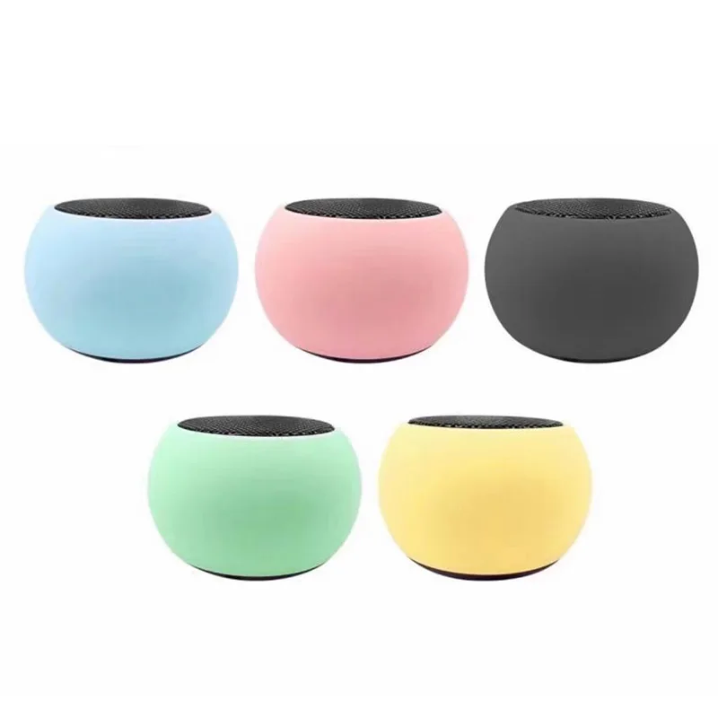 Portable M3 Macarons Colorful Wireless Speakers Radio Round Small Steel Cannon Blue Tooth 3D Mini Subwoofer Tws Speaker