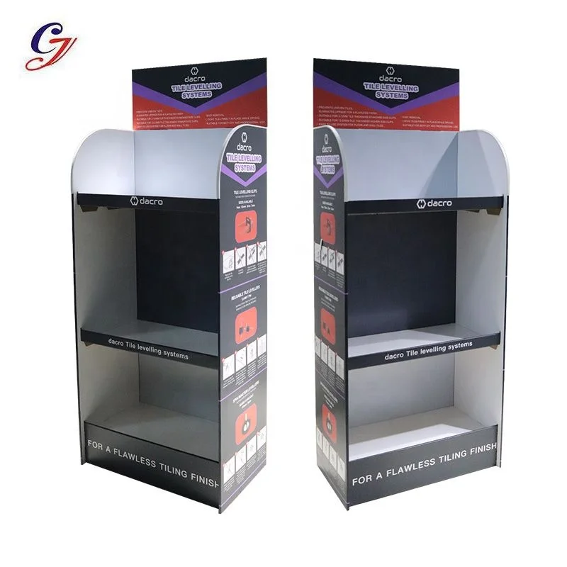 CYJ Custom Floor Retail Store Product Display Stand Cardboard Corrugated Visual Merchandising Displays for Beverages Soft Drinks