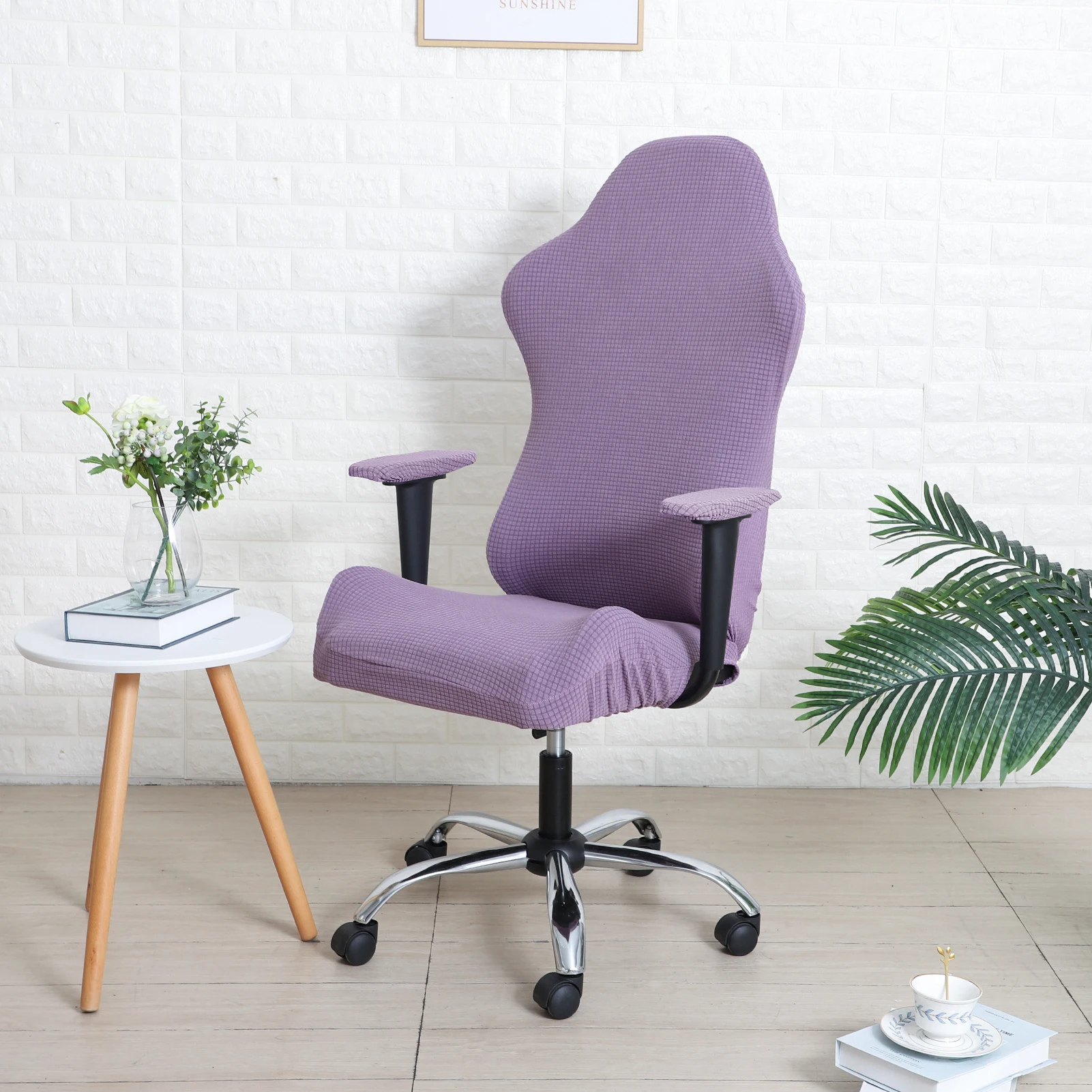 YongHo Modern Jacquard Christmas Gaming Office Chair Cover Spandex Elastic Armchair Seat aperçu 8