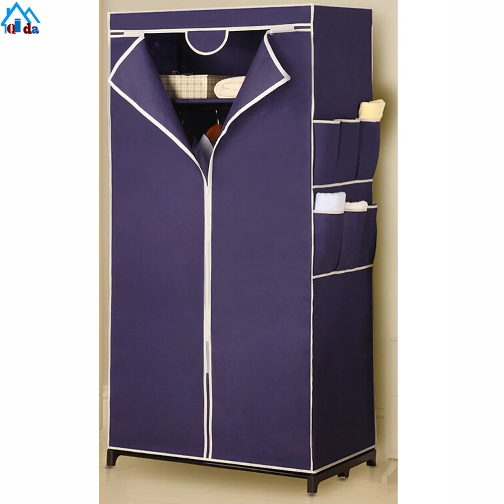 Factory Best Selling PP DIY Wardrobe Portable Cheap Student Cabinet Clothes Quilt Storage Cabinet
