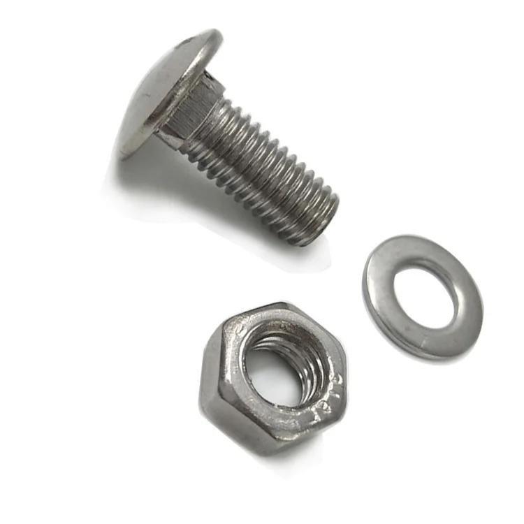 DIN603 mushroom head square neck hot-Dipped Galvanized high tensile carriage bolt M4 M6 M8 Bolts