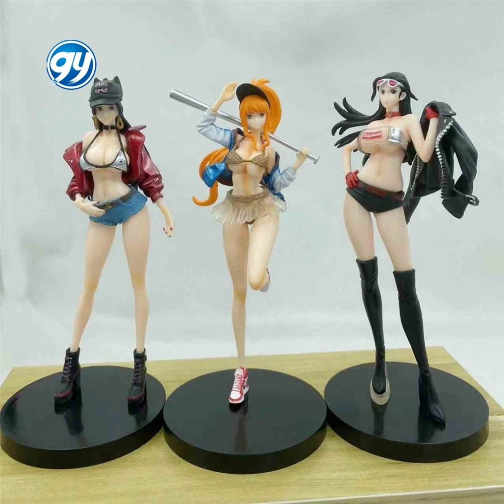 High Quality 18CM PVC Model Anime Figures Hentai Sexy One Pieced Trendy Brand Nami Sexy-Doll-Toys