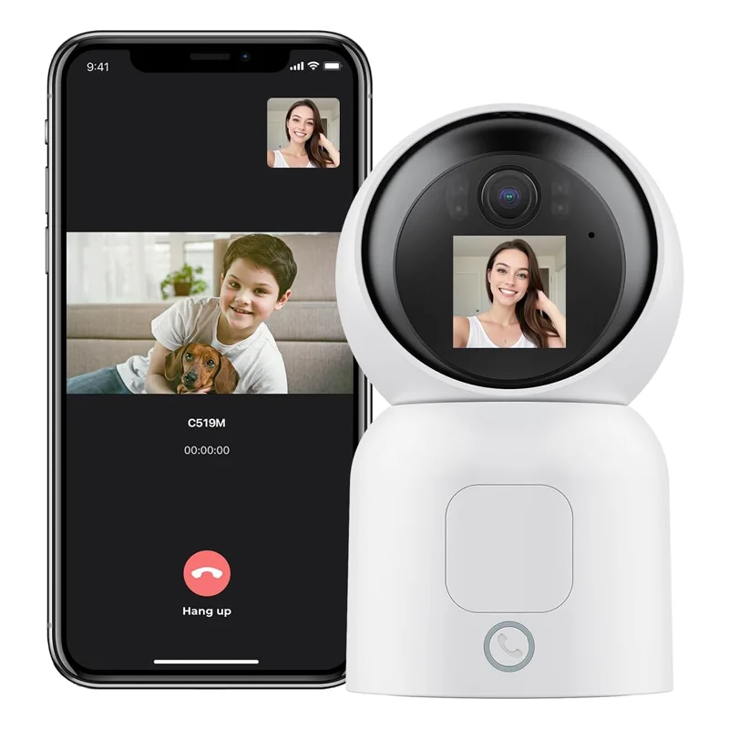 HD Screen Wireless Camera Wifi Live Video Push-to-Call 4MP for