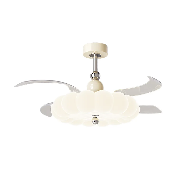 Wholesale Retractable Ceiling Fans with Lights and Remote Dimmable 3CCT Reversible BLDC Motor for Bedroom Living