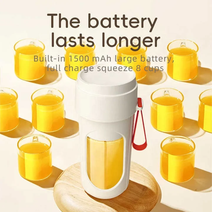 A Cup of Double Cover Automatic Juicer Portable Rechargeable Juice Cup Home Multifunction Juice Machine New Juicing Cup 6