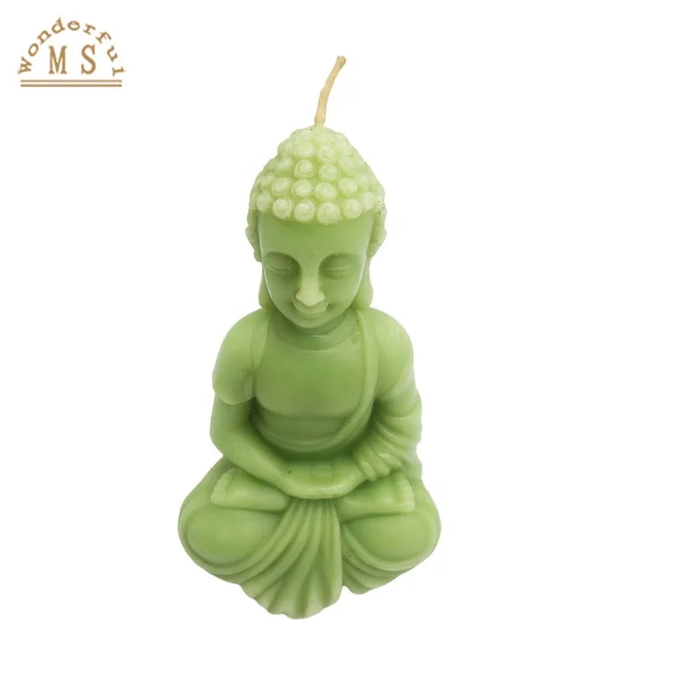 ECO Friendly Customer 3D Buddha Figurine Candle Shape Candles Gift Yoga and Metitation For Home Decoration and Wash the mind