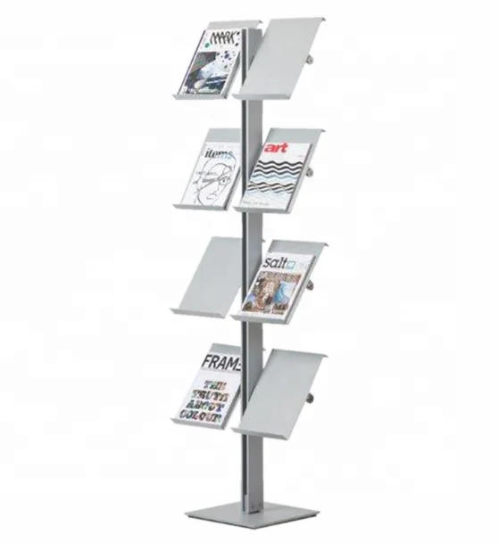 MHBGX Bookshelves Data Frame Display Stand Rotating A5 Leaflet Folding Display Stand Greeting Card Information Display Rack Put Advertising Leaflet Shelf Magazine Rack,a Newspaper Stand File Rack 