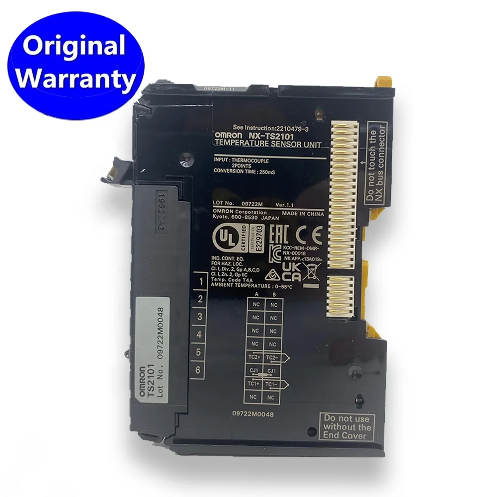 NX-TS2101 Вход температуры серии NX TS210 ПЛК Программирование Omron Контроллер ПЛК PAC и специализированные контроллеры
