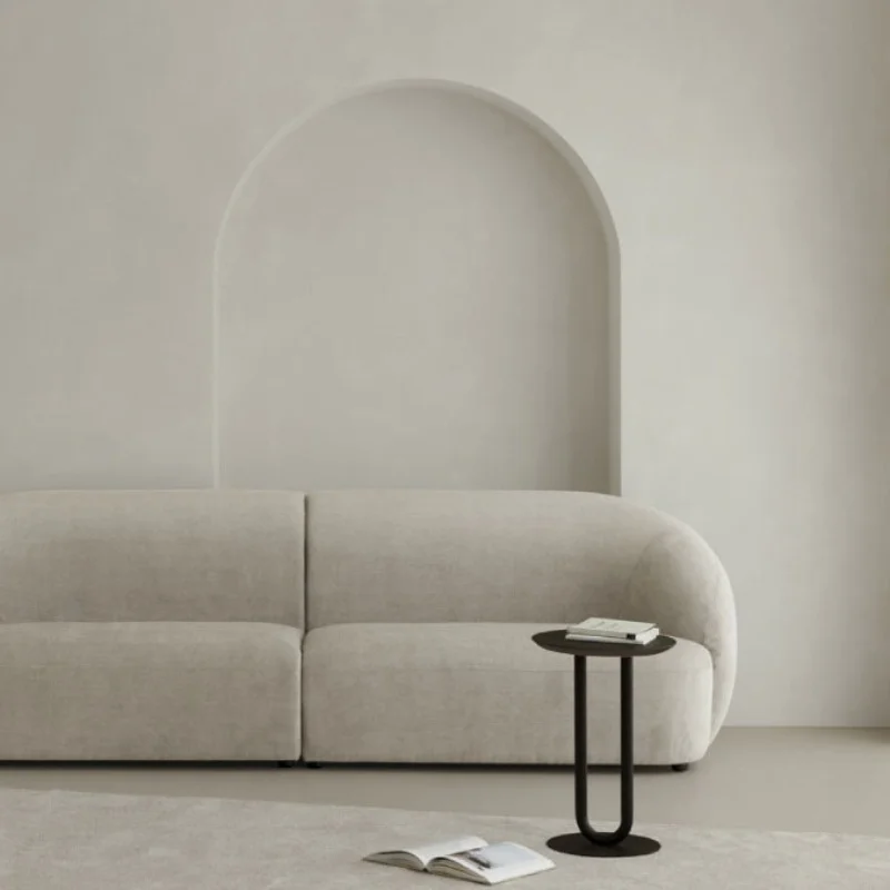 Kinno Korean-style Modern Simple Round Coffee Table Balcony Cafe