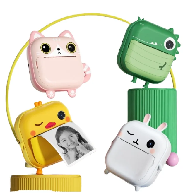 M2 Kids Instant Print Thermal Imaging Camera Child Drawing Digital Photo Toys with MicroSD for Birthday & Christmas Gift