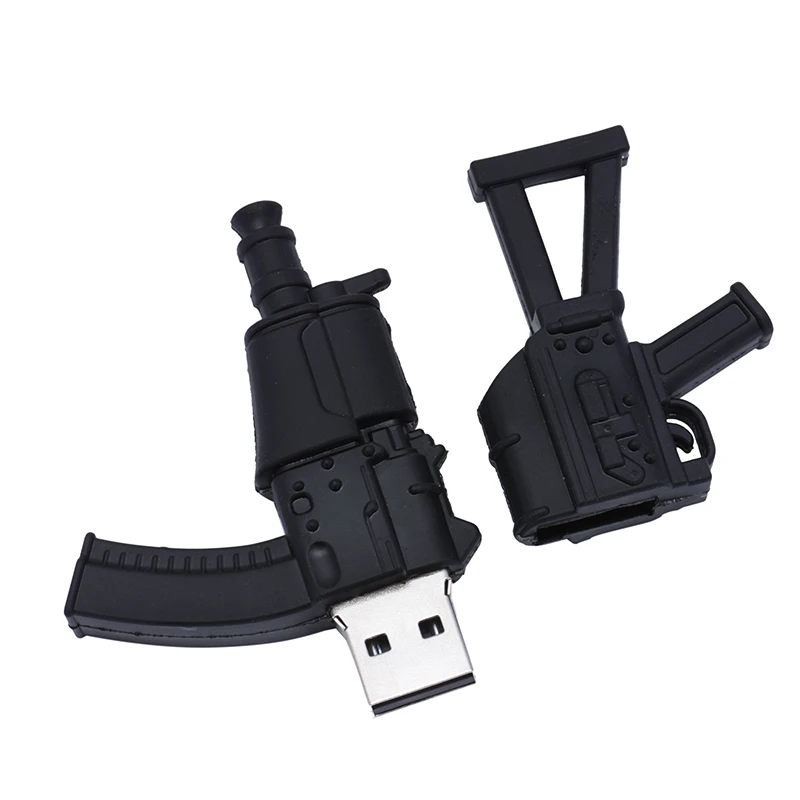 Customized PVC 3d Toy Gun Shape Usb Flash Drive 4GB 8GB USB 3.0 weapon Shaped Pendrive Cle Usb FlashDisk
