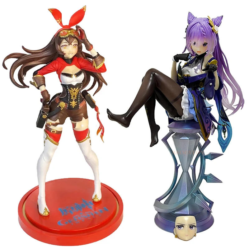 23 Cm Genshin Impact Amber Cosplay Character Cartoon Collectible Plastic Anime Figure Pvc Model