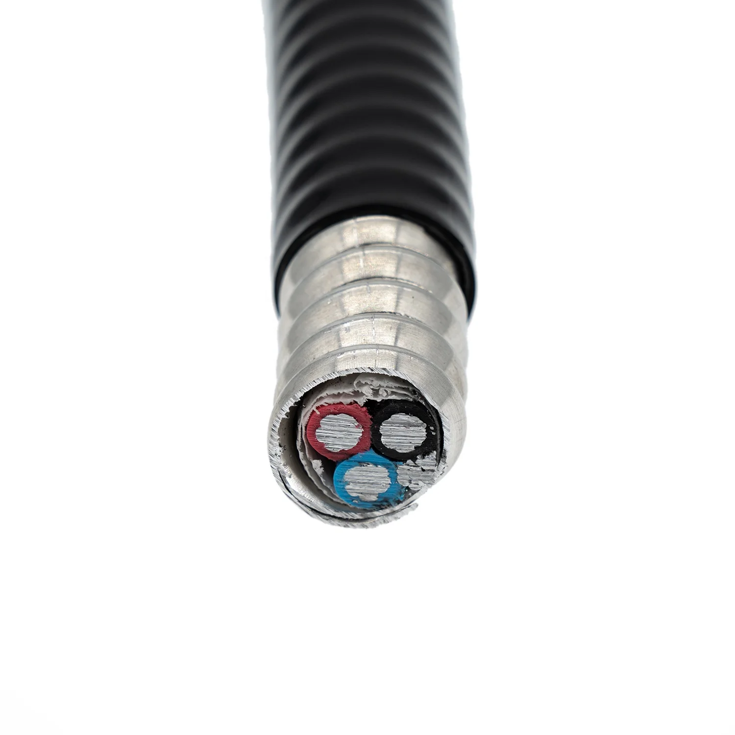 CSA 500 MCM 4C ACWU90 Cable with 1AWG Ground Wire  XLPE SUN RES PVC Jacket Black