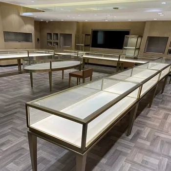 広州-ZX高級ジュエリーショップ展示什器 ジュエリーショーケース