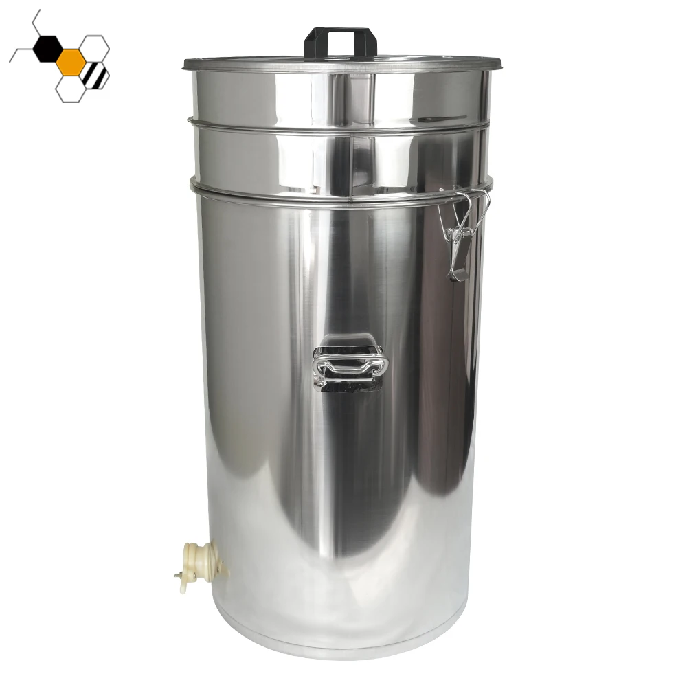 Stainless Steel 65L Honey Tank With Double Layer Strainer