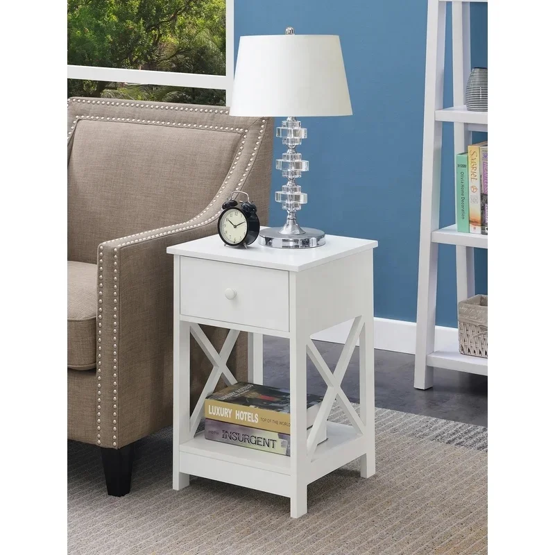 Night Table White Modern Wood Sofa Bed Night Stand Organizer,End Table ...