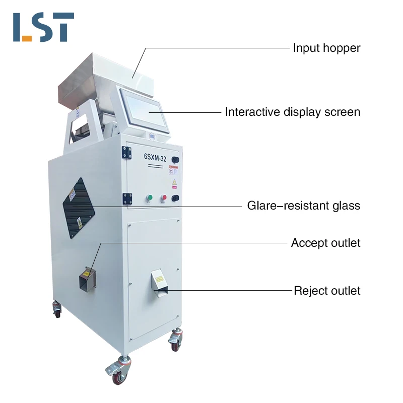 Color Sorter for Grains and Beans Color Sorter Machine Green Peas Coffee Bean Sorting Machine Color Separator Sorter Machine