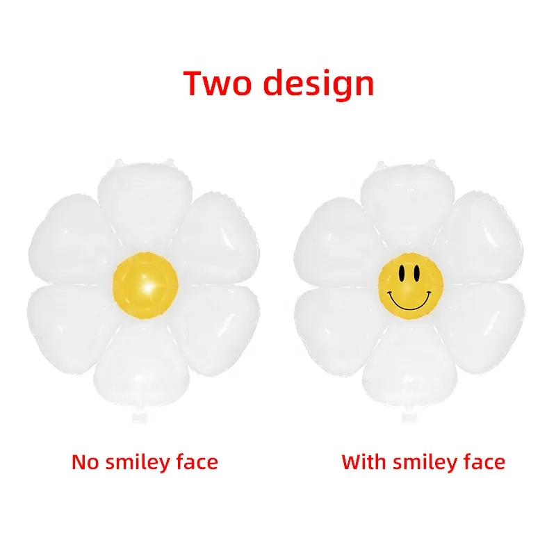 Воздушные шары с огромными цветами воздушные белой ромашкой из фольги украшения для вечеринки в честь Дня Рождения 4 размера