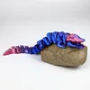 28cm red and blue crocodile