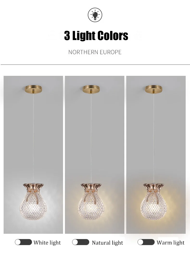 Nordic Led Pendant Light Indoor Lighting For Home Living Room ...